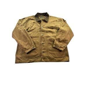 Line of Trade Chore Jacket Mens XXL Tan Corduroy Collar Barn Coat Rugged